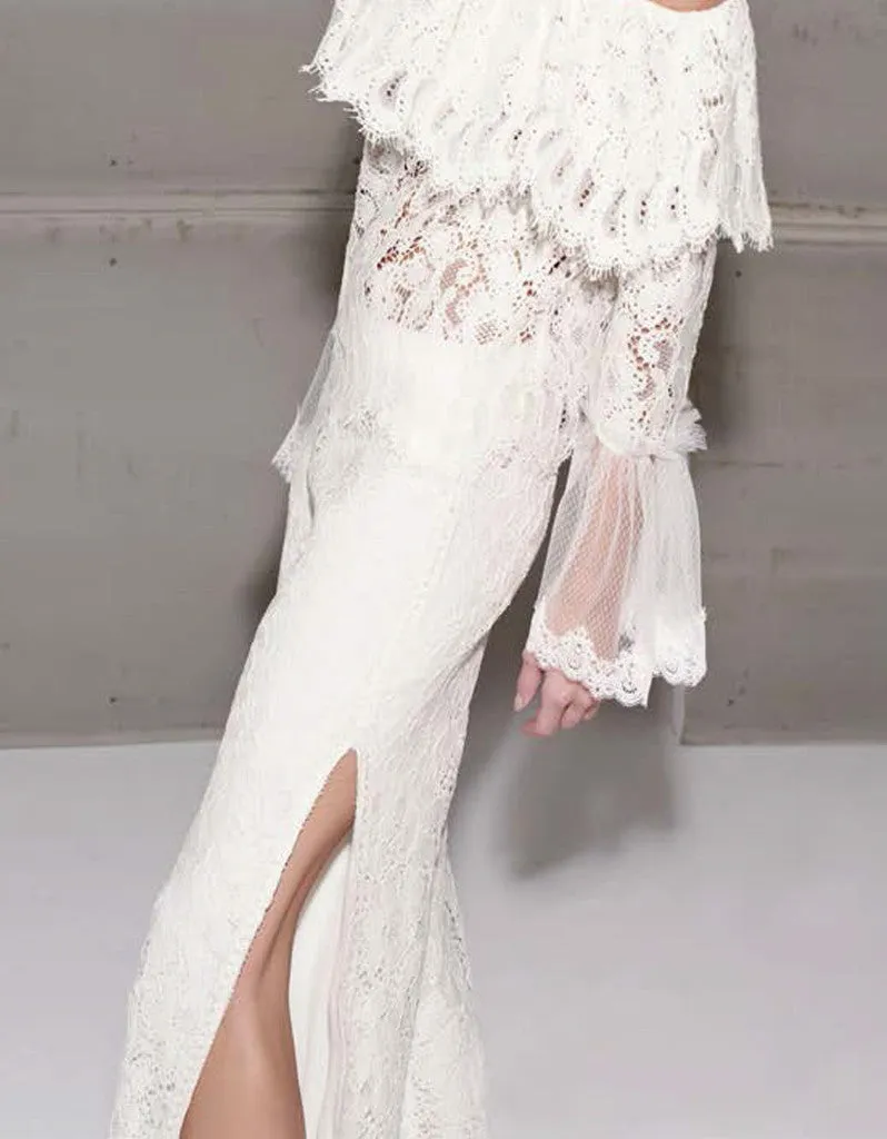 Alexis Rina Lace Pants in Ivory