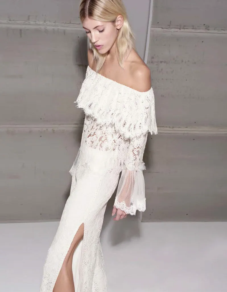 Alexis Rina Lace Pants in Ivory