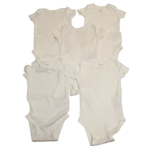Simple Joys White Vests x5